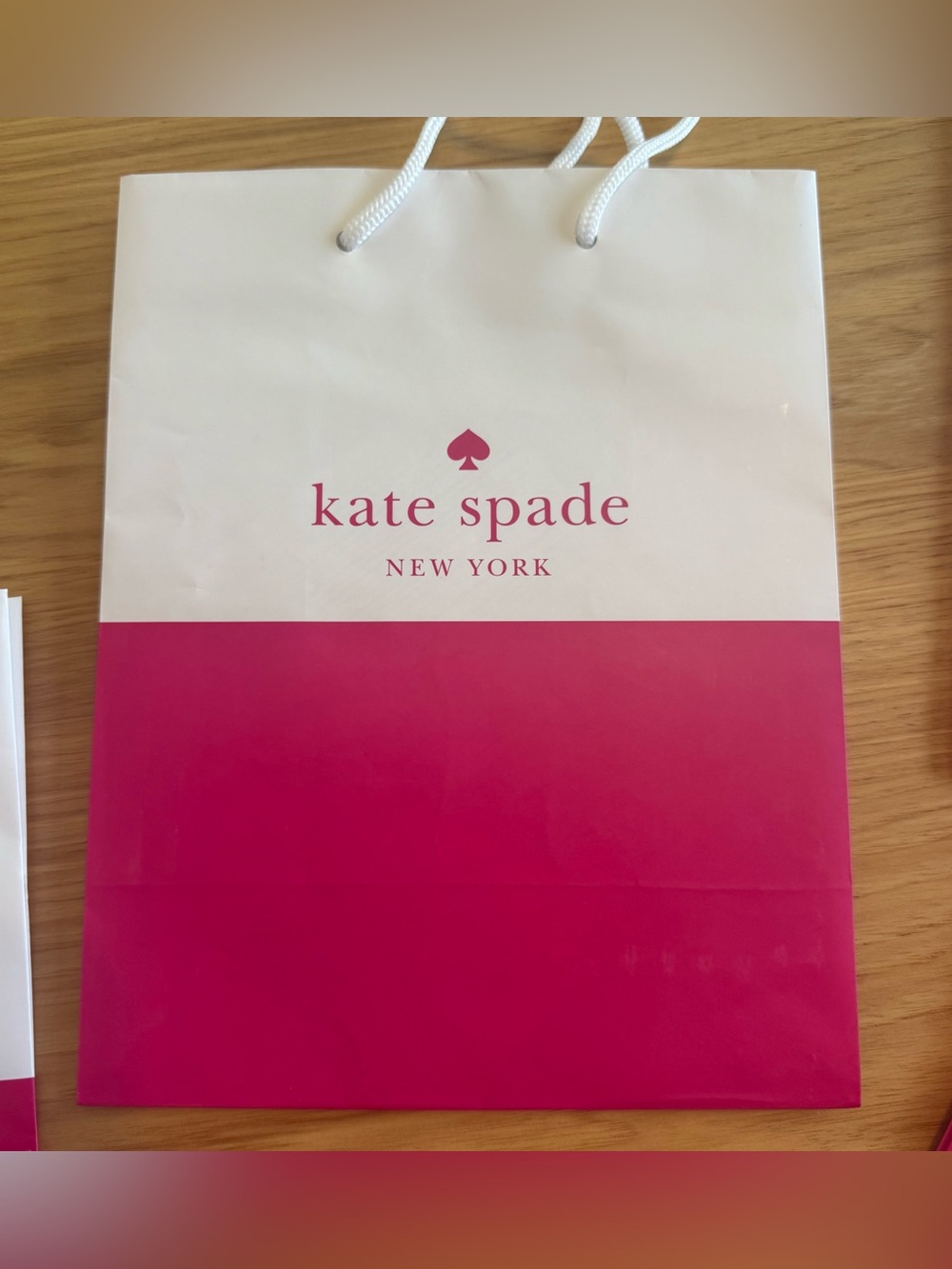 kate spade Pink and White Gift Bag & Box Set bridal shower party decor - Picture 8 of 16